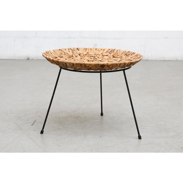 Artimeta Soest Attri. Woven Basket Side Table Chairish