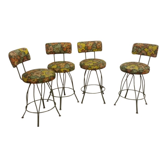 Vintage Kitchen Counter Stools Set of 4 Chairish