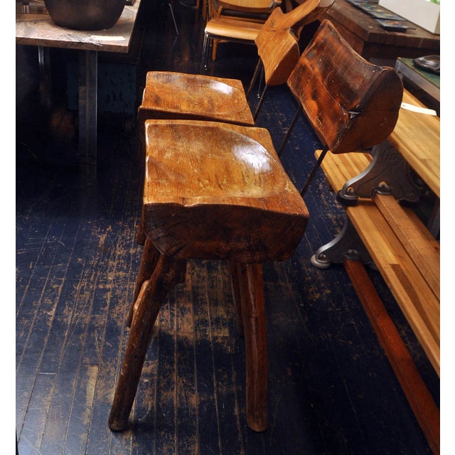 Tree Stump Bar Stools Pair Chairish