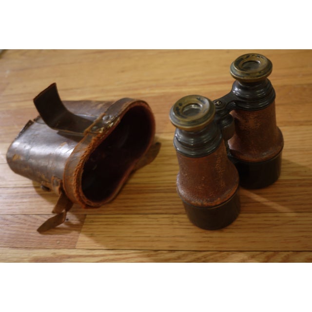 Leather Binoculars & Case | Chairish