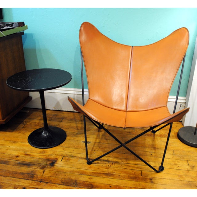 MidCentury Leather Butterfly Chair Chairish
