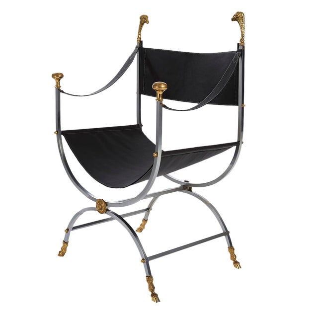 Maison Jansen Savonarola Chair Chairish