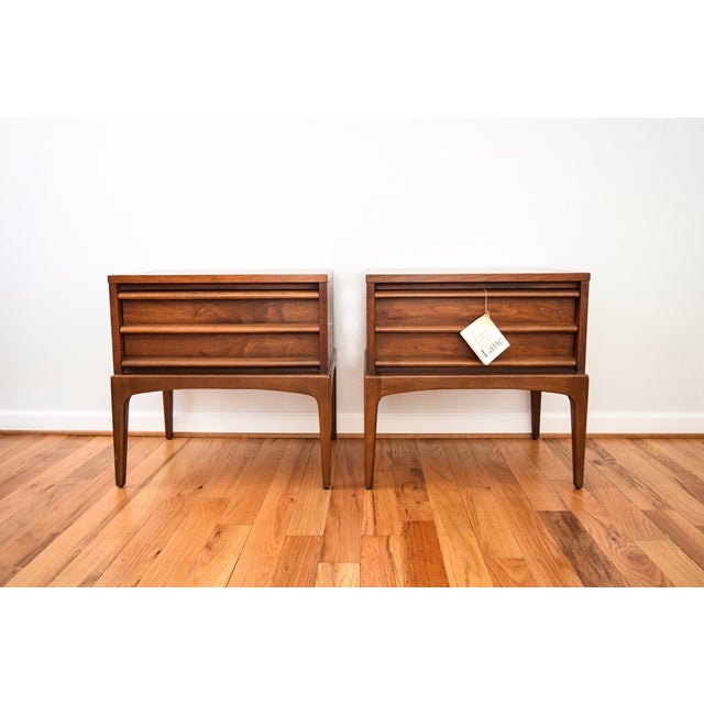 Mid-Century Lane Rhythm Nightstands - Pair | Chairish