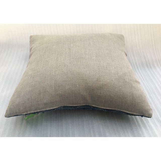 Indigo Hand Woven Rag Rug Pillow Chairish