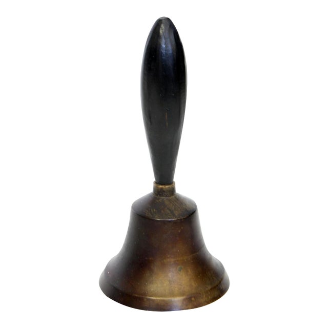 Vintage Brass Hand Bell Chairish