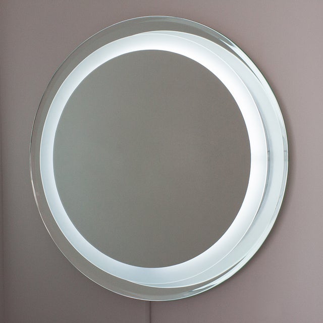 Fontana Arte Style Light Up Vanity Wall Mirror Chairish