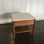 Mid-Century Florence Knoll Walnut Side Table | Chairish