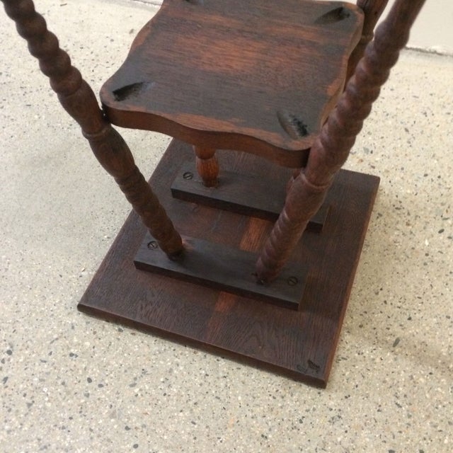 Antique Side Table with Spindle Legs Chairish