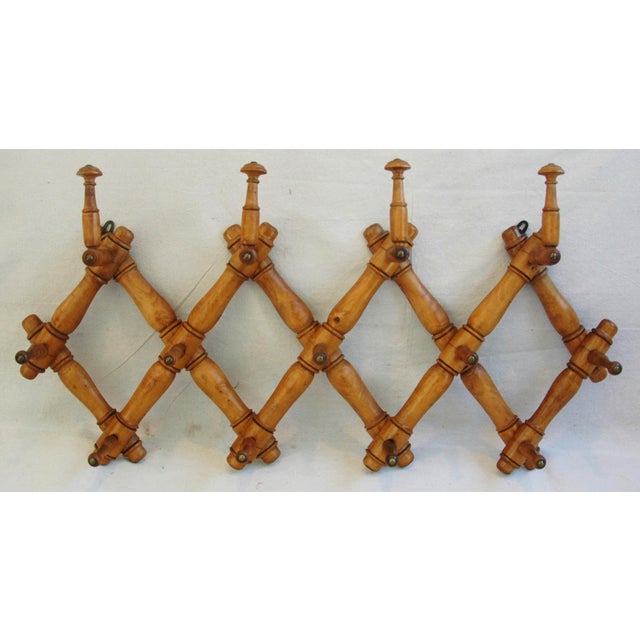 19thC. French Expanding Hat & Coat Rack Chairish