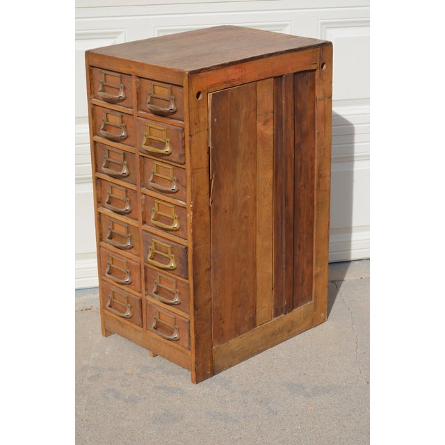 World War II Oak Card Catalog With Bakelite Handles Chairish