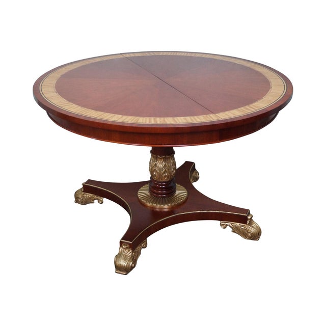 Baker Round Mahogany Regency Style Dining Table Chairish