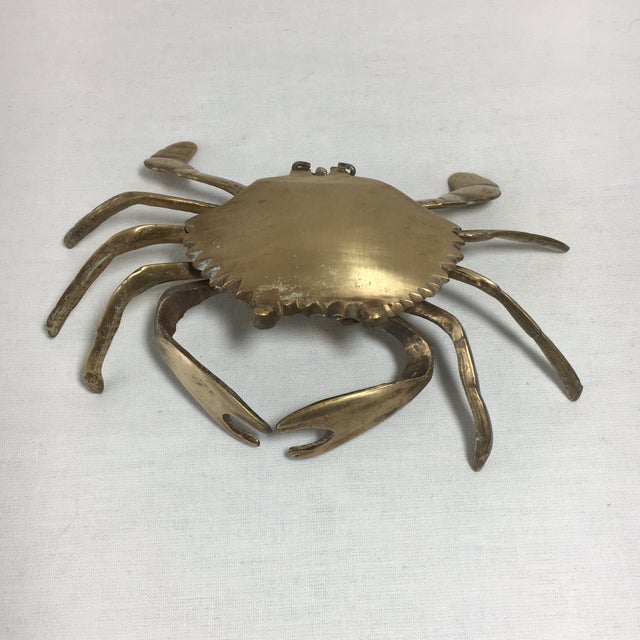 Vintage Brass Crab Ashtray Chairish