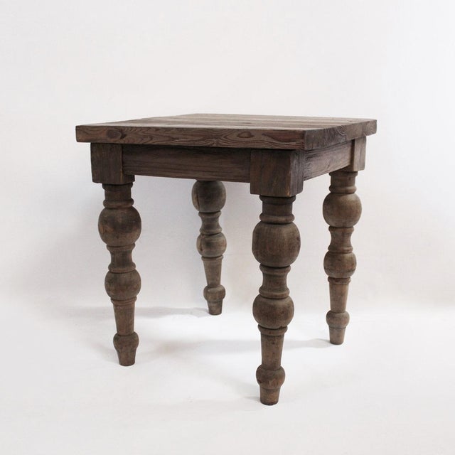Turned Leg Side Table Chairish