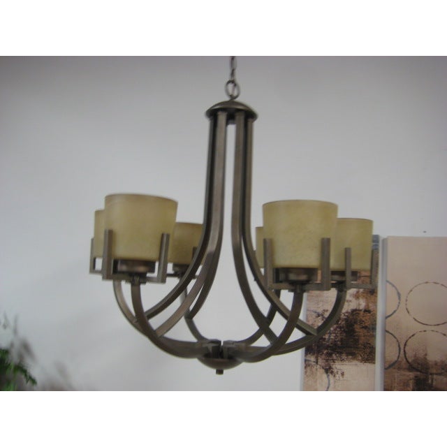 Rustic 6-Bulb Oil Rubbed Bronze Chandelier | Chairish