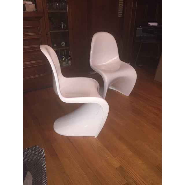 Design Within Reach White Panton Chairs Set of 2 Chairish
