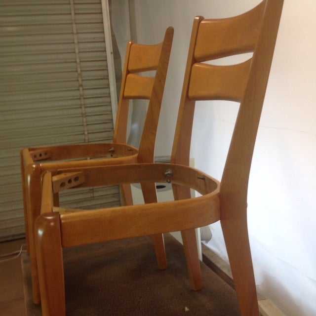 HeywoodWakefield Side Chairs A Pair Chairish