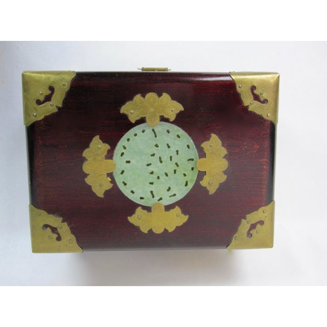 Antique Chinese Jewelry Boxes With Jade Set of 3 Chairish