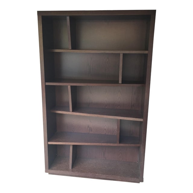 Contemporary 5Shelf Divided Bookshelf Chairish