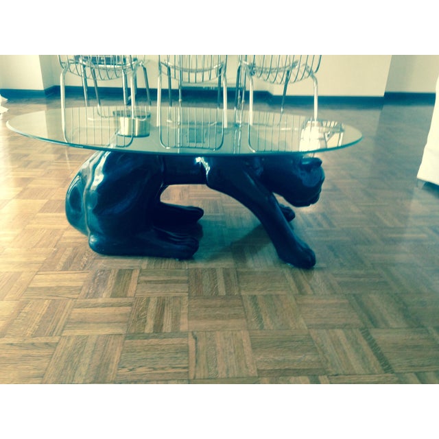 Black Panther Coffee Table Circa 1970's | Chairish