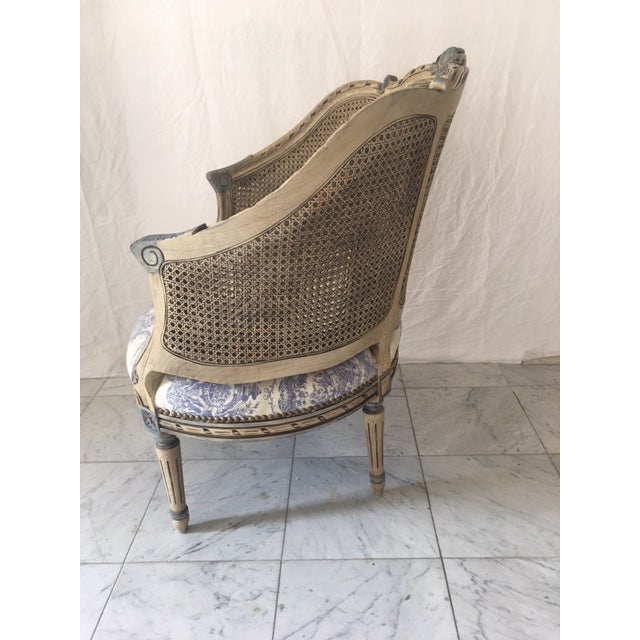 Antique French Double Cane Bergere Chair Chairish