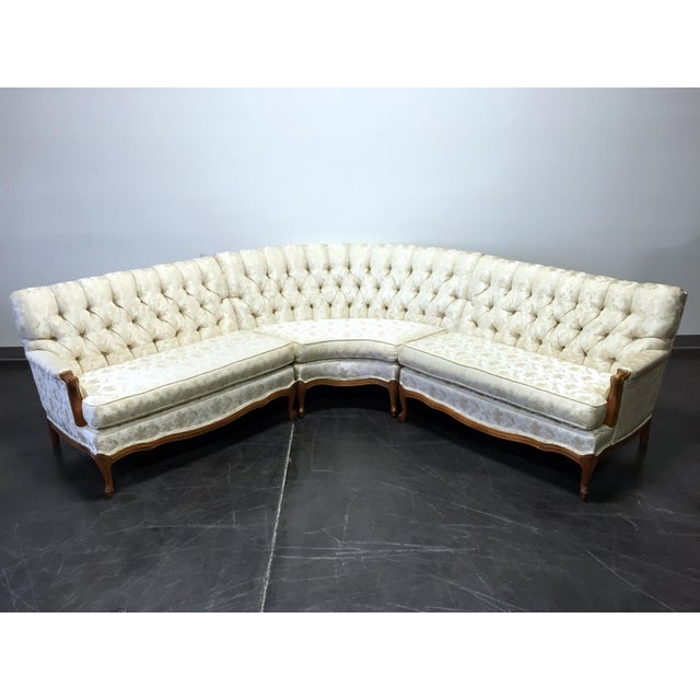 Vintage 1960's French Provincial Sectional Sofa Chairish