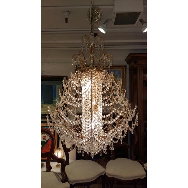 Image Cascade Vintage Chandelier atlanta  Crystal chandelier vintage of