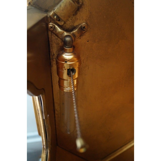 gold corner curio cabinet