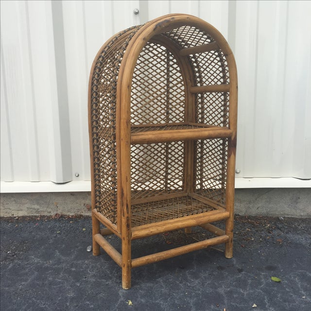 Vintage Rattan Shelf Chairish