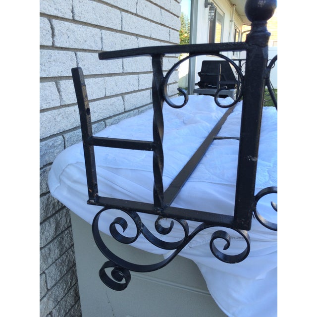 Vintage Wrought Iron Flower Window Boxes Pair Chairish