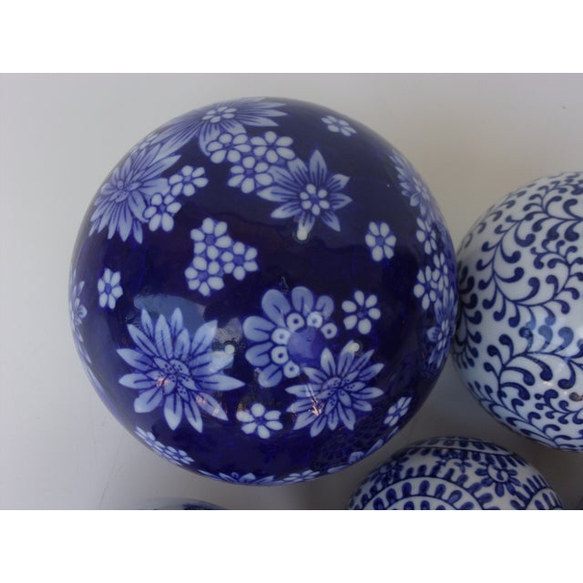 Hand Painted Decorative Ceramic Balls Set of 8 Chairish