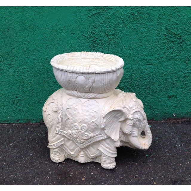 Large Vintage Elephant Planter Chairish