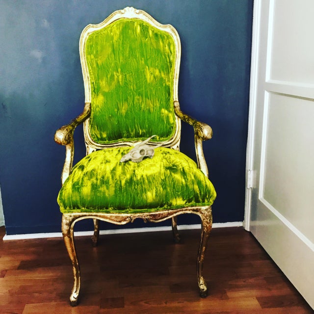 Emerald Green Velvet Chairs - A Pair | Chairish