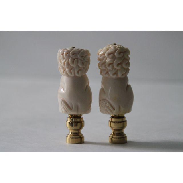 Foo Dog Lamp Finials A Pair Chairish
