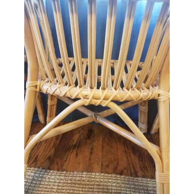 Bentwood Rattan Dining Chairs Set of 4 Chairish