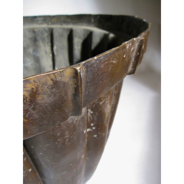 Large Bronze Planter | Chairish