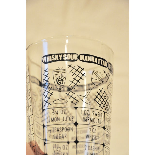 Vintage Cocktail Shaker With Recipes Chairish