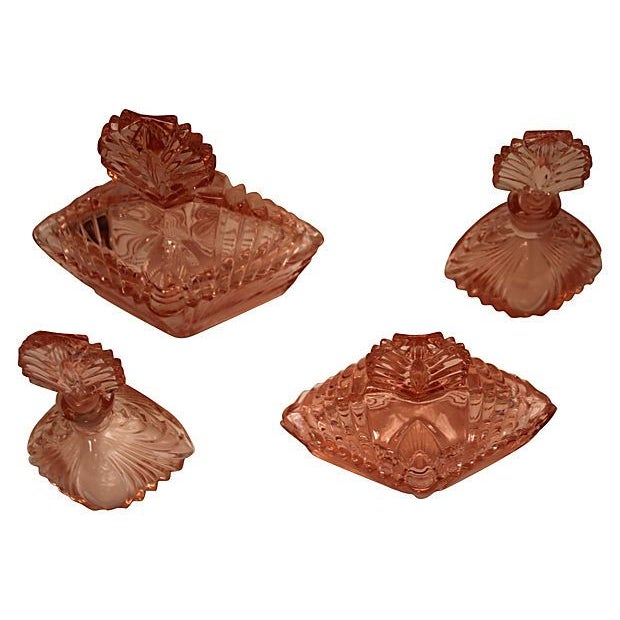 Vintage Pink Art DecoStyle Vanity Set Chairish