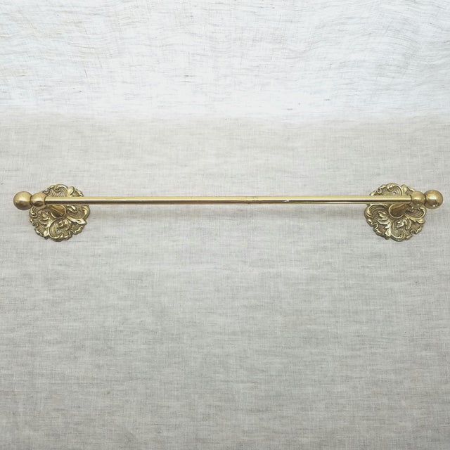 Vintage Victorian Brass Towel Bar Chairish