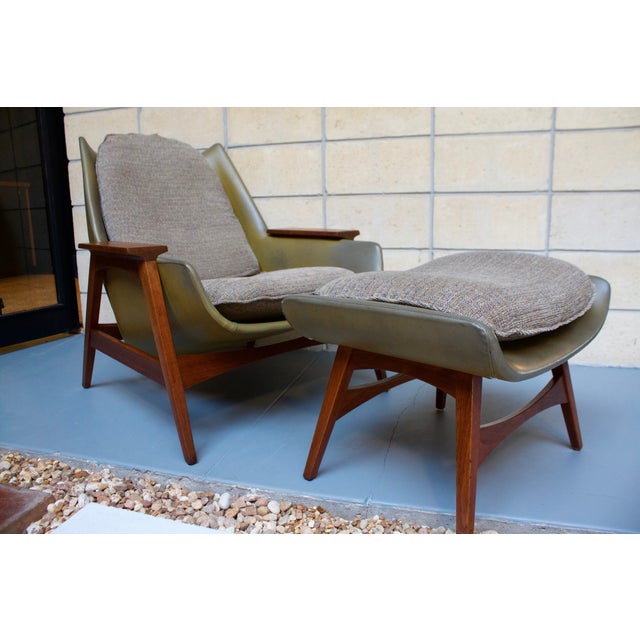 MCM Lounge Chair and Ottoman by Foster McDavid Chairish