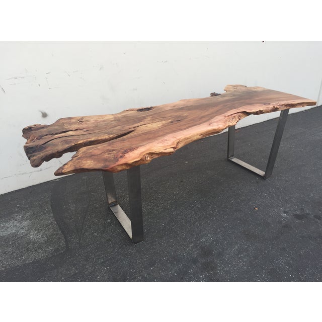 Live Edge Solid Slab Cottonwood Desk Chairish