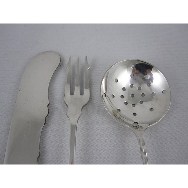 English Pearl Handled Sterling Plate Servers 5 Chairish