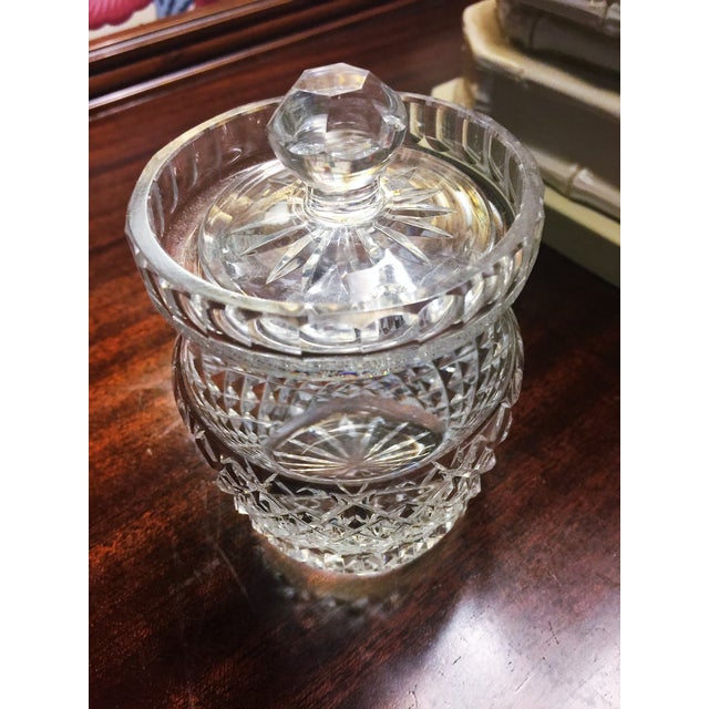 Waterford Comeragh Cut Crystal Honey Jar & Lid Chairish