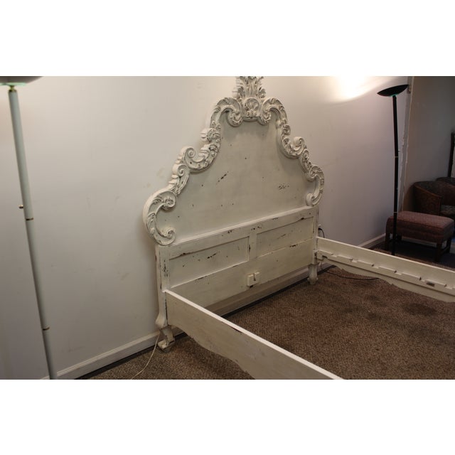 French Country Distressed Queen Bed Chairish
