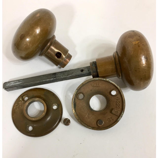 Antique American Brass Door Knobs A Pair Chairish