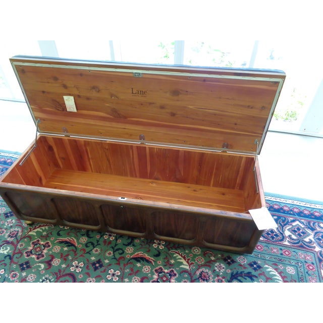 1969 Padded Top Lane Cedar Chest Bench Chairish