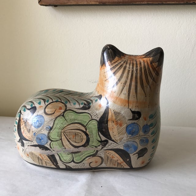 MidCentury Handmade Pottery Cat Chairish