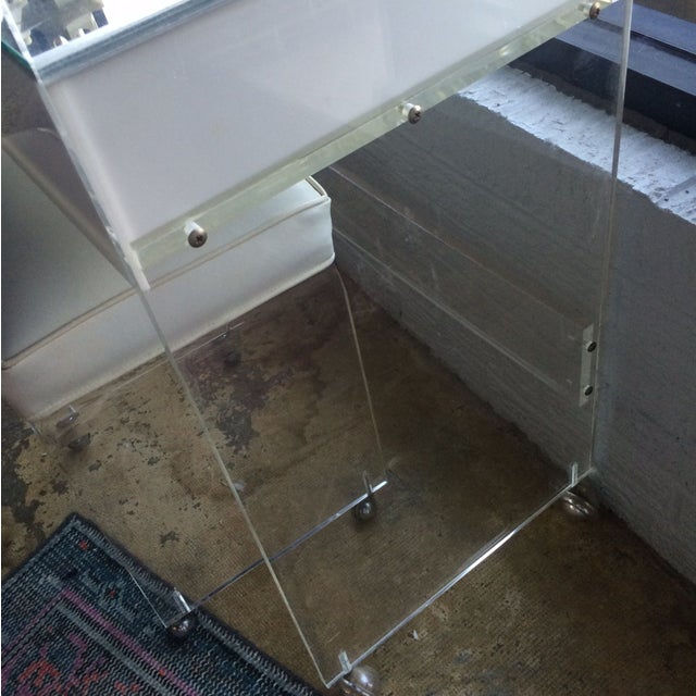 Lucite Dressing Table And Stool Chairish