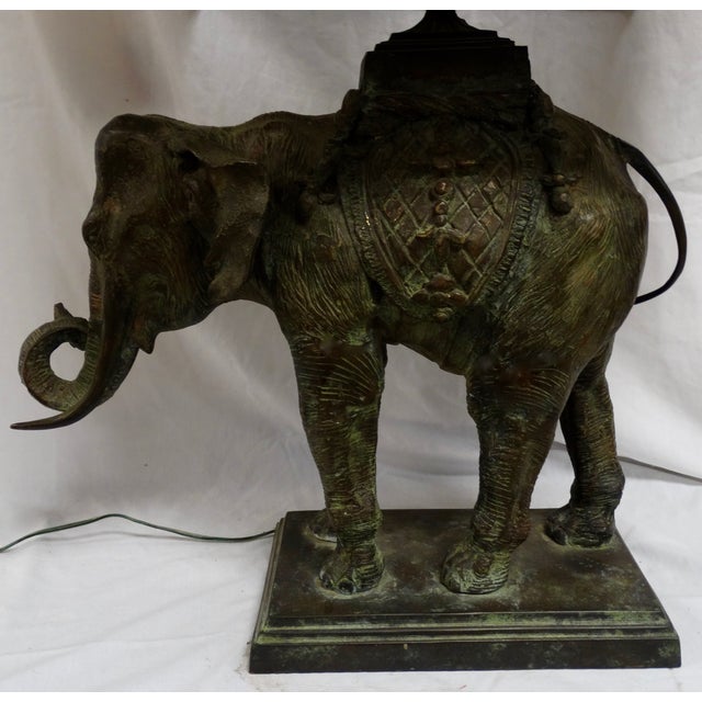 Antique 1920s Bronze Elephant Lamp Chairish