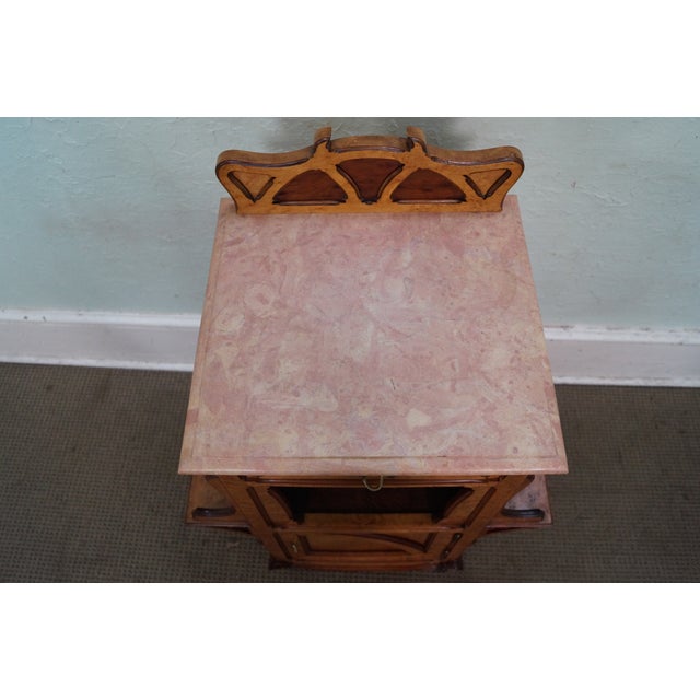 Antique French Art Nouveau Birds Eye Maple Nightstands A Pair Chairish