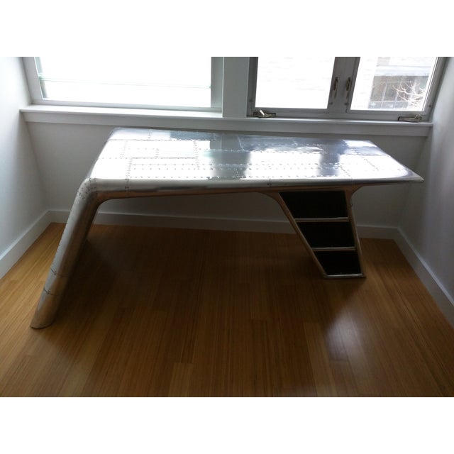 Restoration Hardware Aluminum Aviator Wing Desk Chairish